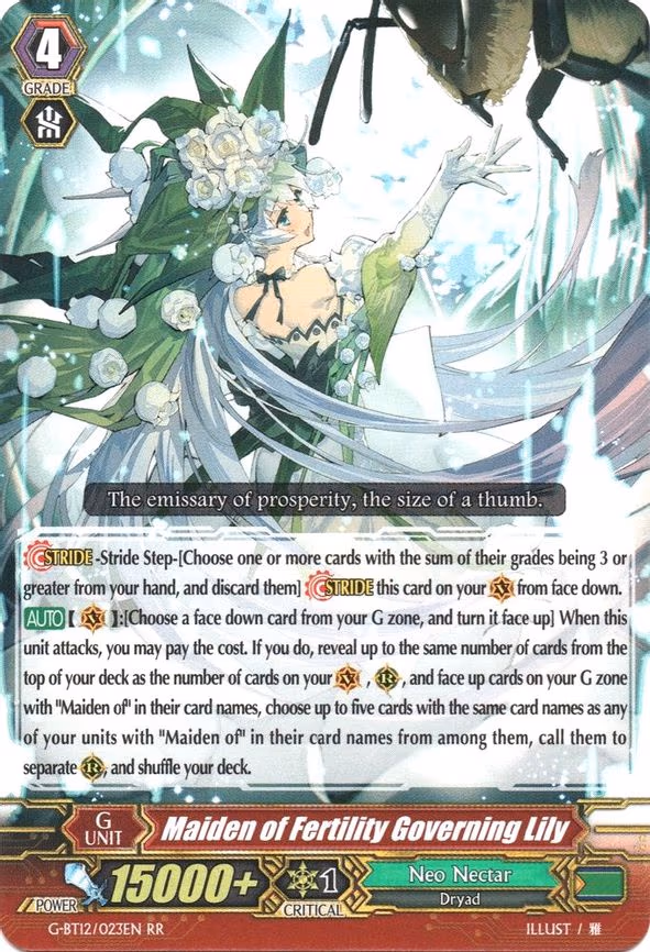 Maiden of Fertility Governing Lily - RR (G-BT12/023EN)