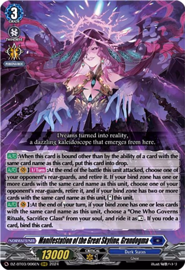 Manifestation of the Great Skyline, Grandogma - RRR (DZ-BT03/006EN)