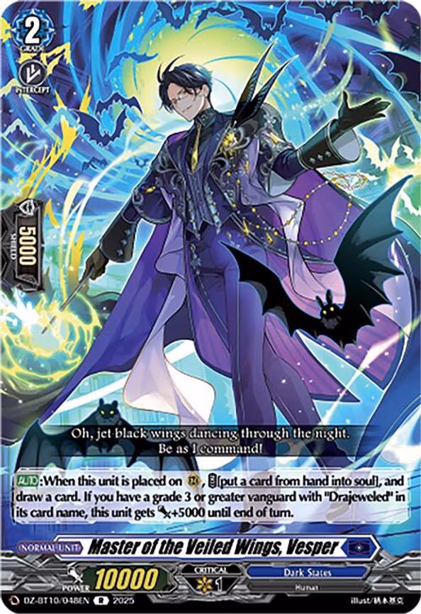 Master of the Veiled Wings, Vesper - R (DZ-BT10/048EN)