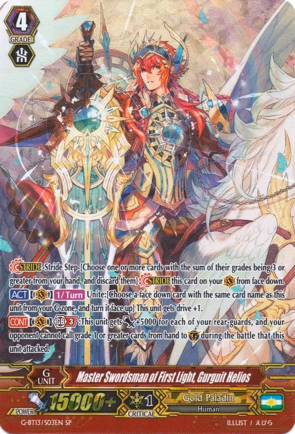 Master Swordsman of First Light, Gurguit Helios - SP (G-BT13/S03EN)