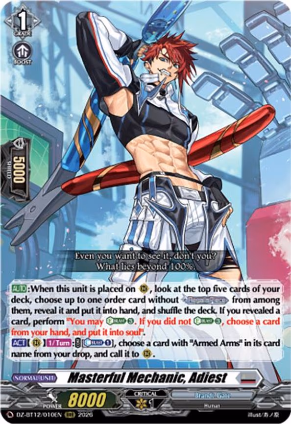 Masterful Mechanic, Adiest - RRR (DZ-BT12/010EN)