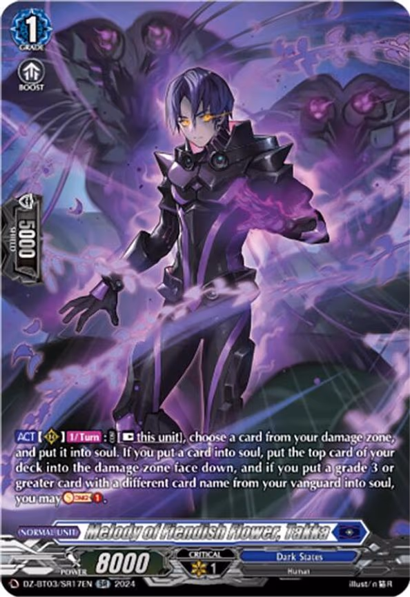Melody of Fiendish Flower, Takka - SR (DZ-BT03/SR17EN)