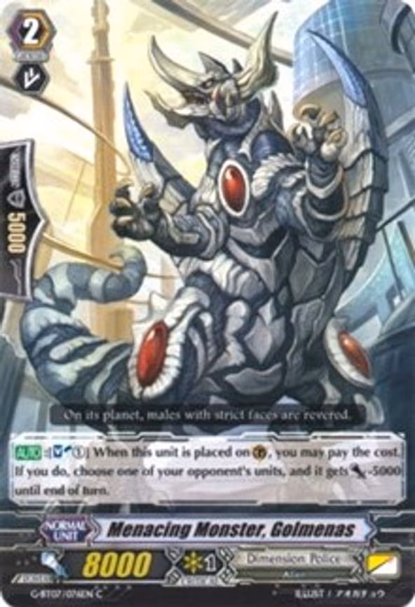 Menacing Monster, Golmenas - C (G-BT07/076EN)