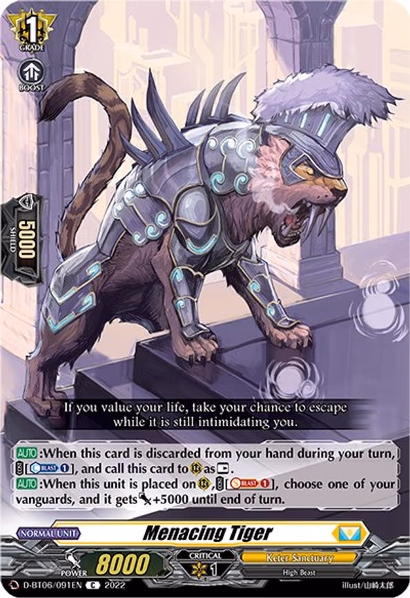 Menacing Tiger - C (D-BT06/091EN)