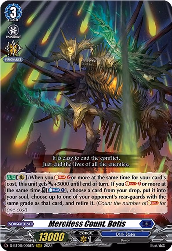 Merciless Count, Botis - RRR (D-BT06/005EN)