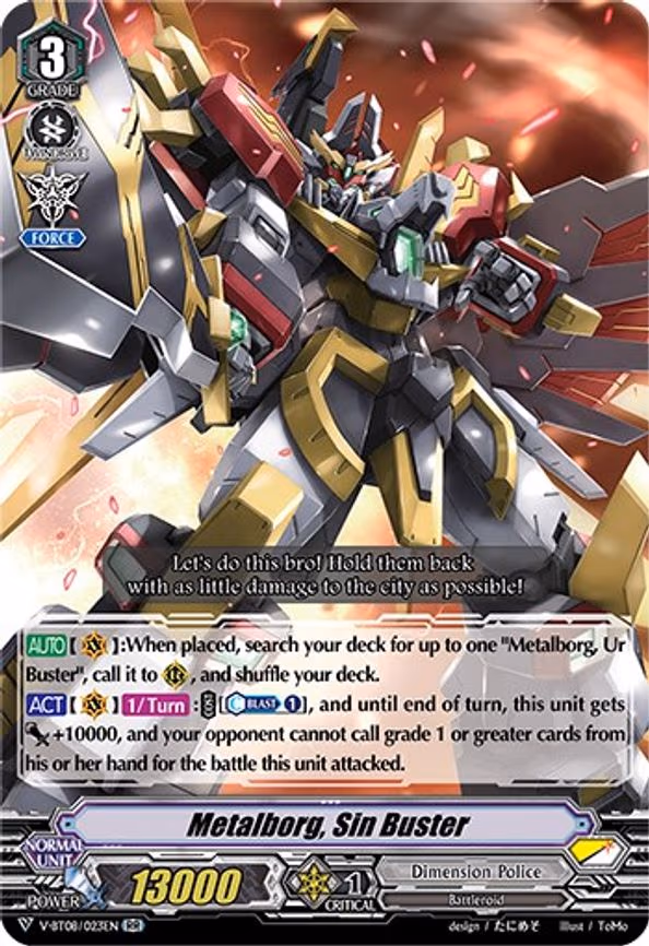 Metalborg, Sin Buster - RR (V-BT08/023EN RR)