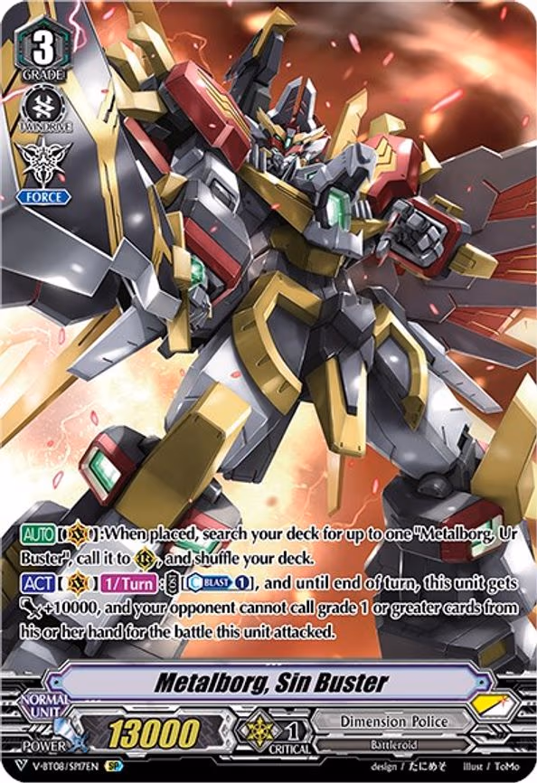 Metalborg, Sin Buster - SP (V-BT08/SP17EN SP)