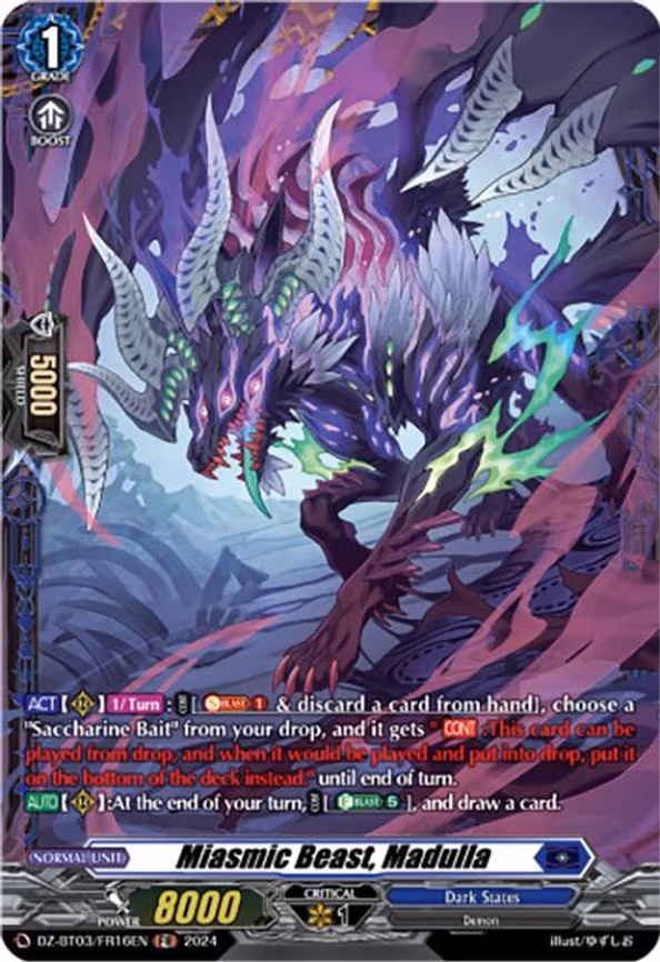 Miasmic Beast, Madulla - FR (DZ-BT03/FR16EN)