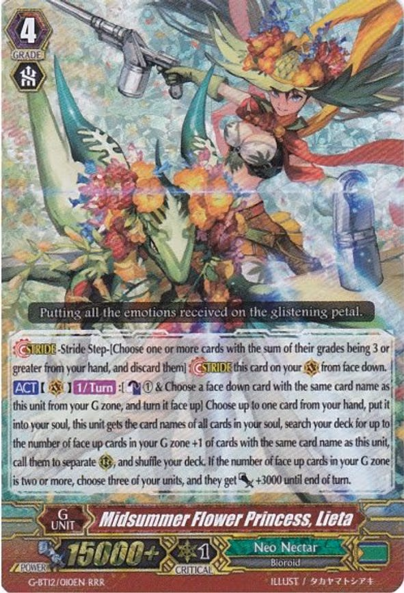 Midsummer Flower Princess, Lieta - RRR (G-BT12/010EN)