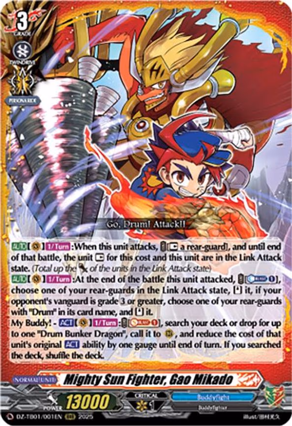 Mighty Sun Fighter, Gao Mikado - RRR (DZ-TB01/001EN)