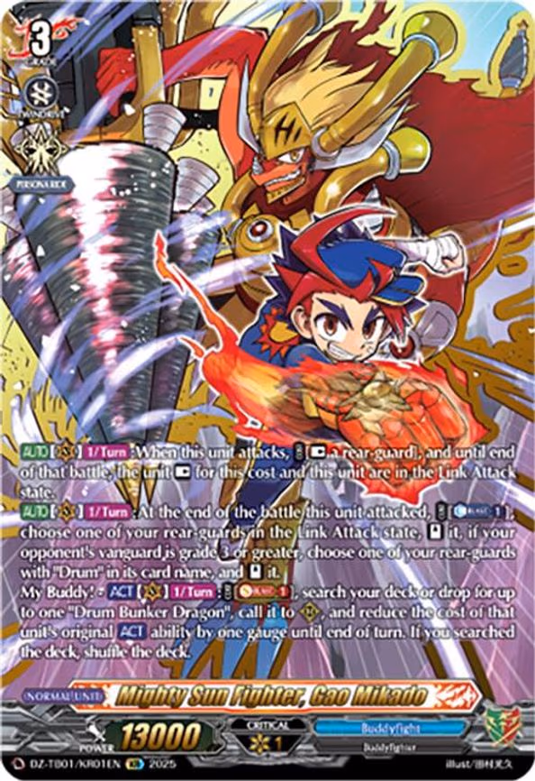 Mighty Sun Fighter, Gao Mikado - KR (DZ-TB01/KR01EN)