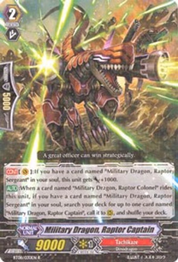 Military Dragon, Raptor Captain - R (BT08/030EN)