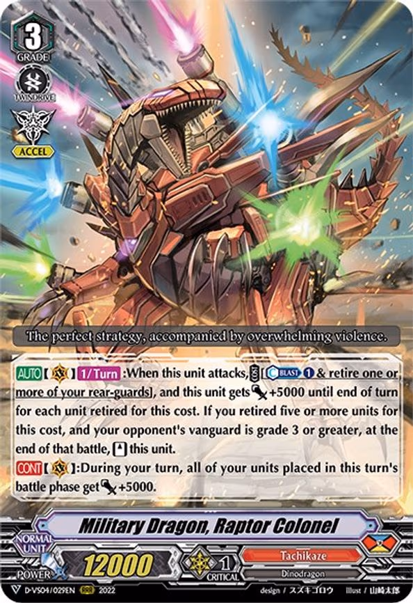 Military Dragon, Raptor Colonel - RRR (D-VS04/029EN)