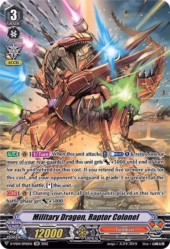 Military Dragon, Raptor Colonel - SP (D-VS04/SP05EN)