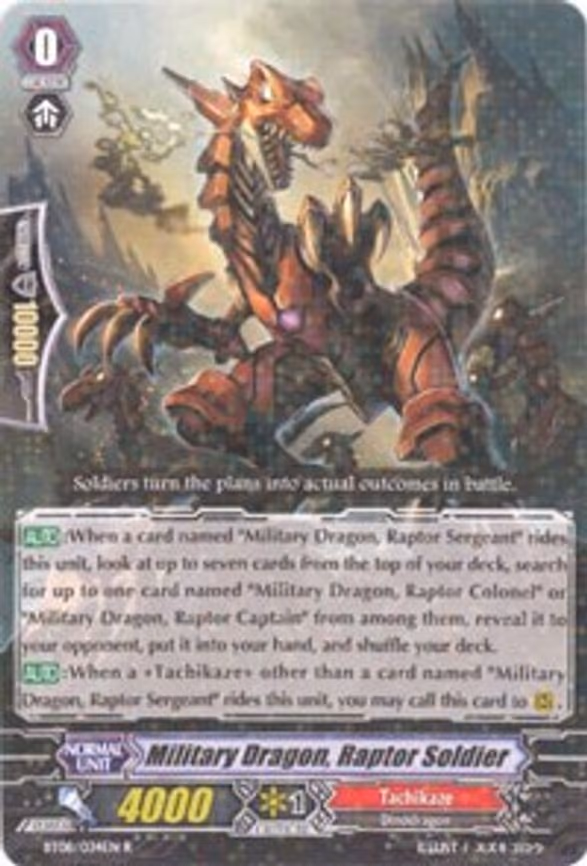 Military Dragon, Raptor Soldier - R (BT08/034EN)