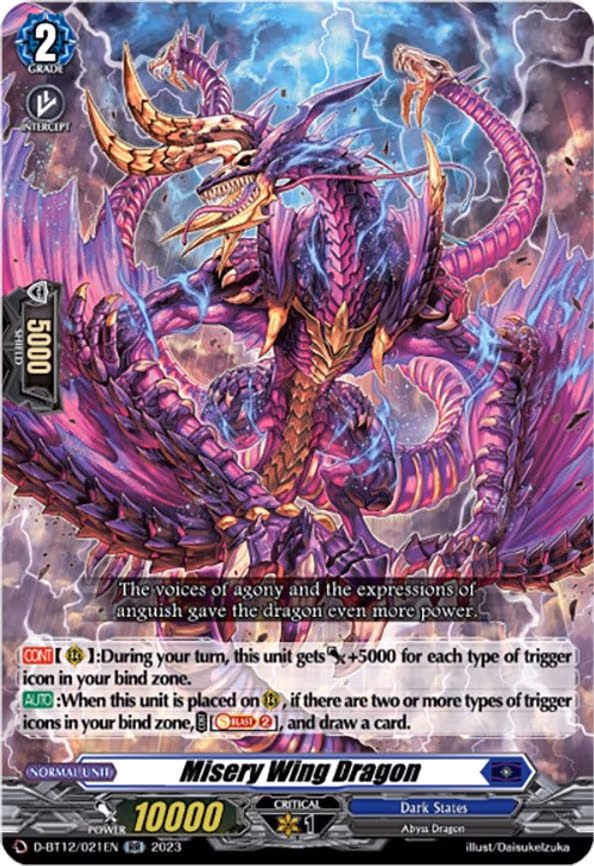 Misery Wing Dragon - RR (D-BT12/021EN)