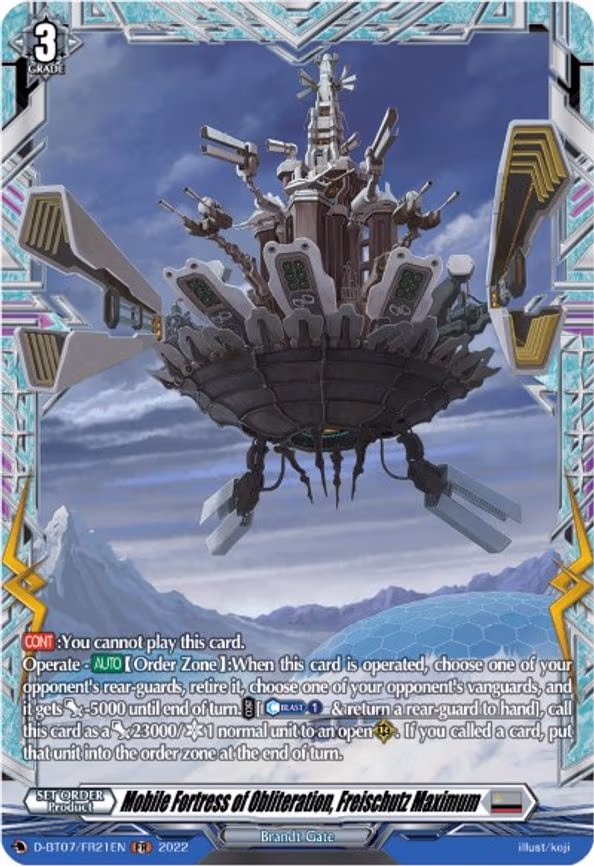 Mobile Fortress of Obliteration, Freischutz Maximum