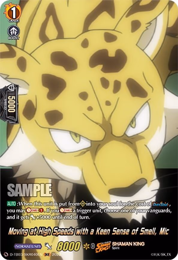 Moving at High Speeds with a Keen Sense of Smell, Mic - SKR (D-TB03/SKR040EN)