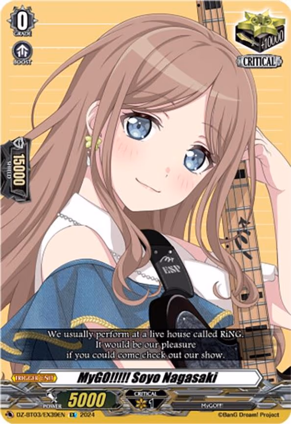 MyGO!!!!! Soyo Nagasaki - EX (DZ-BT03/EX39EN)