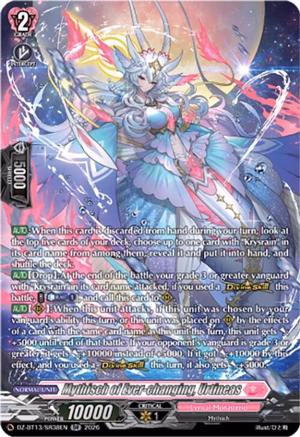 Mythisch of Ever-changing, Urtineas - SR (DZ-BT13/SR38EN)