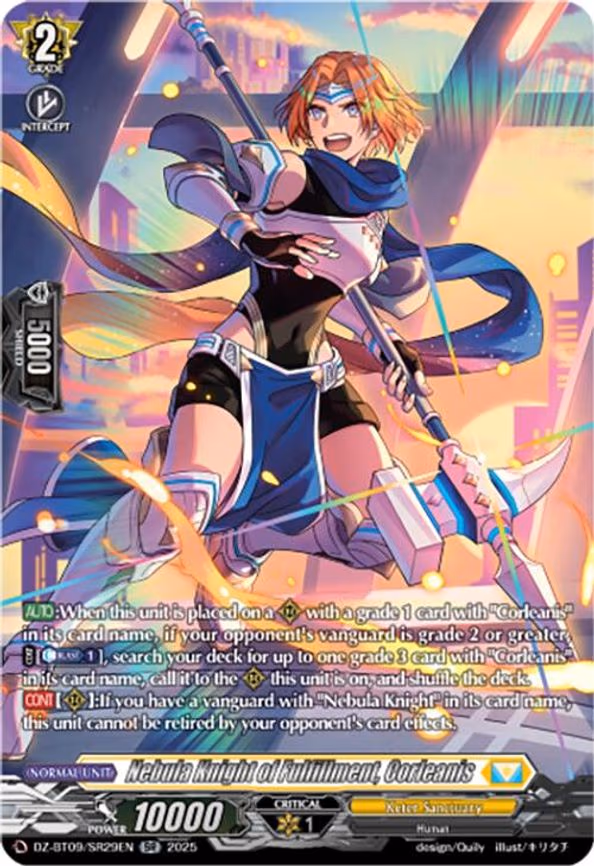 Nebula Knight of Fulfillment, Corleanis - SR (DZ-BT09/SR29EN)