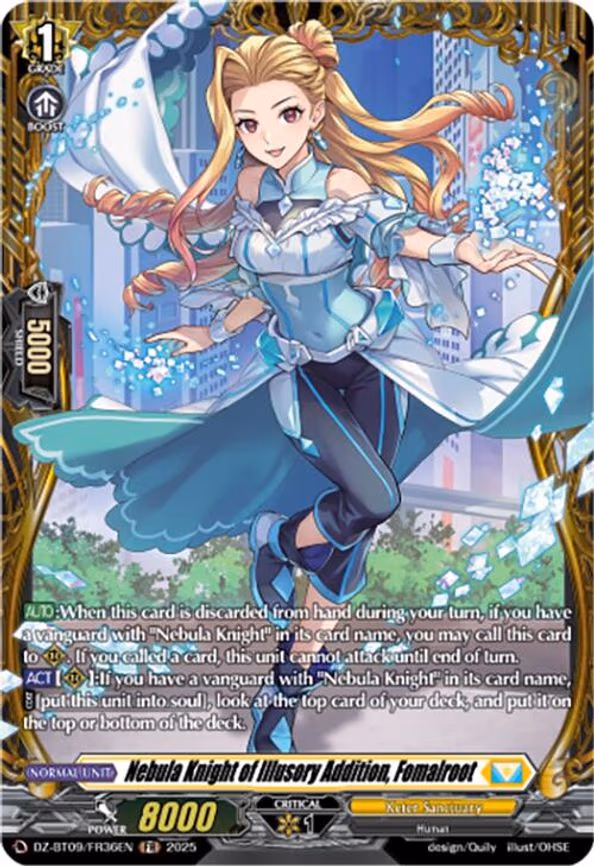 Nebula Knight of Illusory Addition, Fomalroot - Frame Rare (DZ-BT09/FR36EN)
