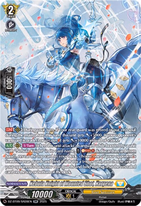 Nebula Knight of Mounted Shot, Hargena - SR (DZ-BT09/SR28EN)