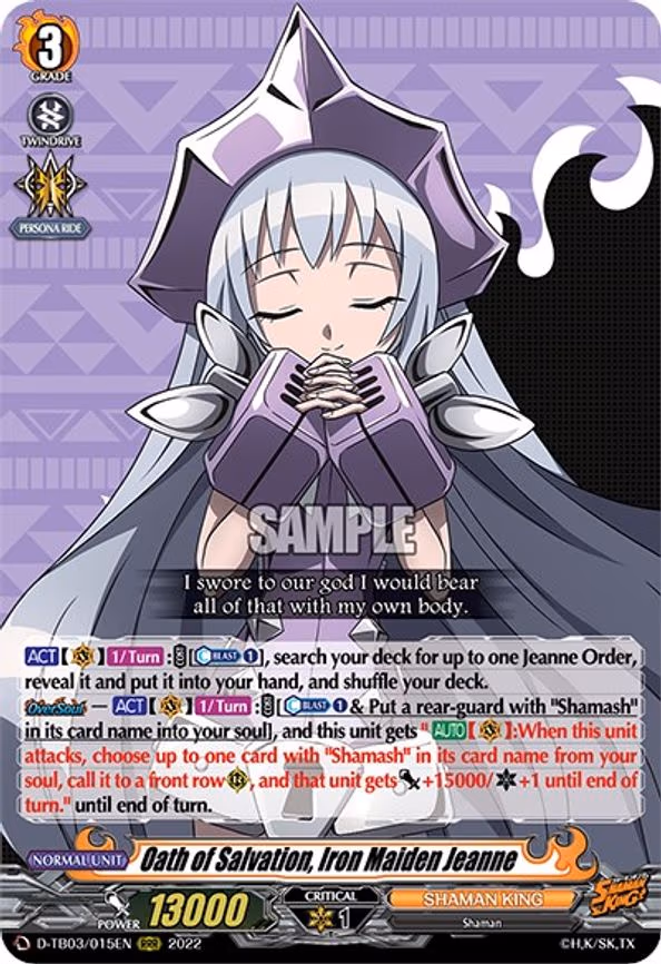Oath of Salvation, Iron Maiden Jeanne - RRR (D-TB03/015EN)