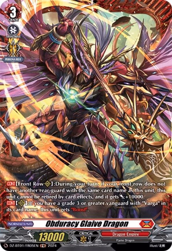 Obduracy Glaive Dragon - FR (DZ-BT01/FR05EN)
