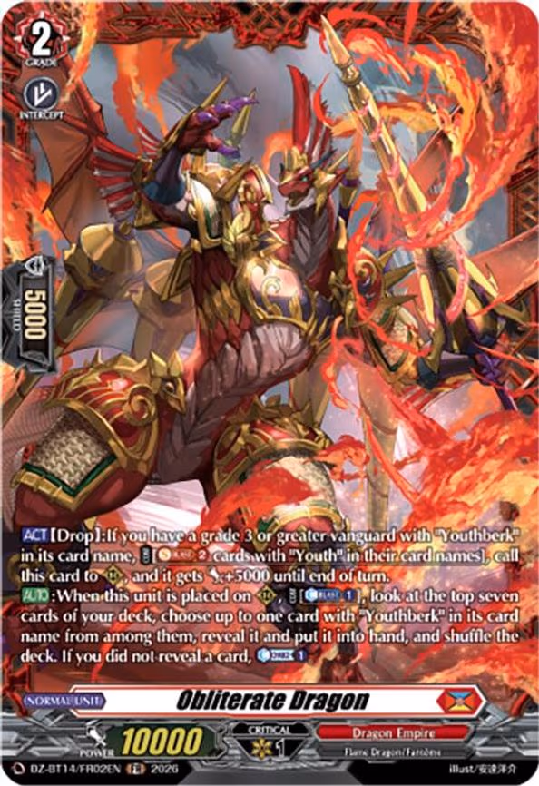Obliterate Dragon - Frame Rare (DZ-BT14/FR02EN)