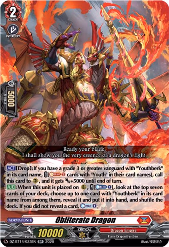Obliterate Dragon - RR (DZ-BT14/023EN)