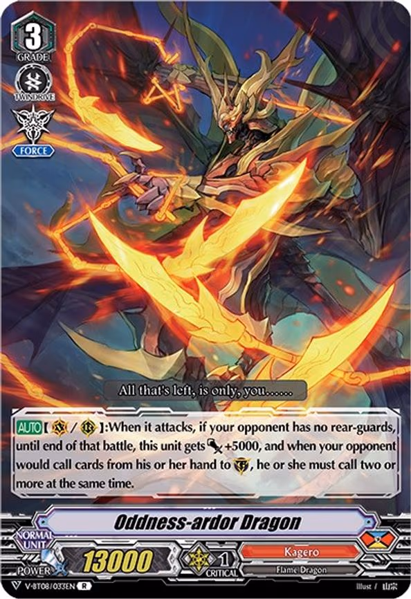 Oddness-ardor Dragon - R (V-BT08/033EN R)