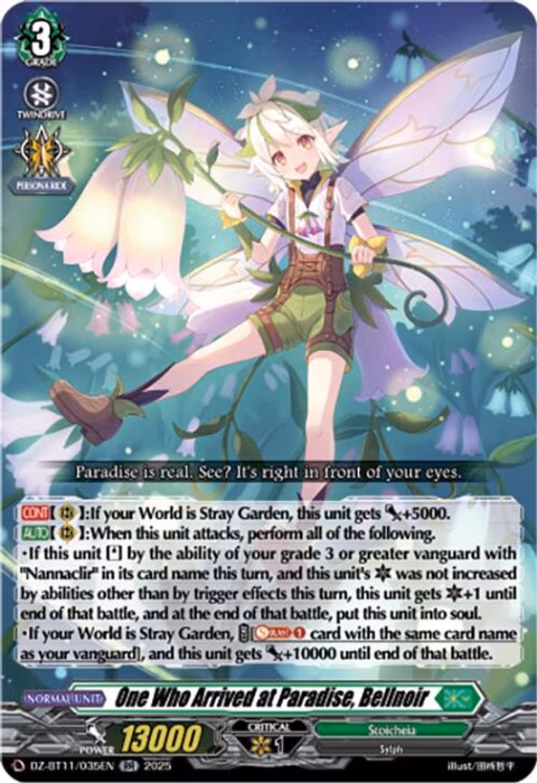 One Who Arrived at Paradise, Bellnoir - RR (DZ-BT11/035EN)