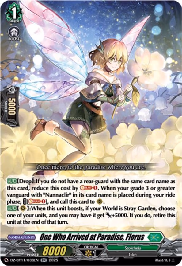 One Who Arrived at Paradise, Florus - RR (DZ-BT11/038EN)