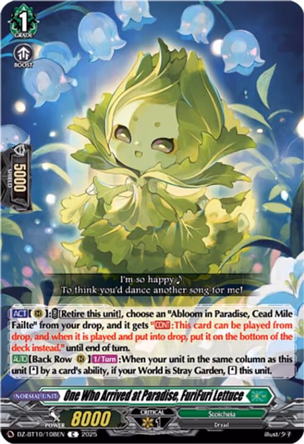 One Who Arrived at Paradise, FuriFuri Lettuce - C (DZ-BT10/108EN)