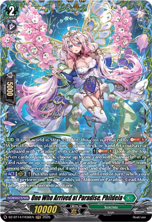 One Who Arrived at Paradise, Phildeia - Frame Rare (DZ-BT14/FR36EN)