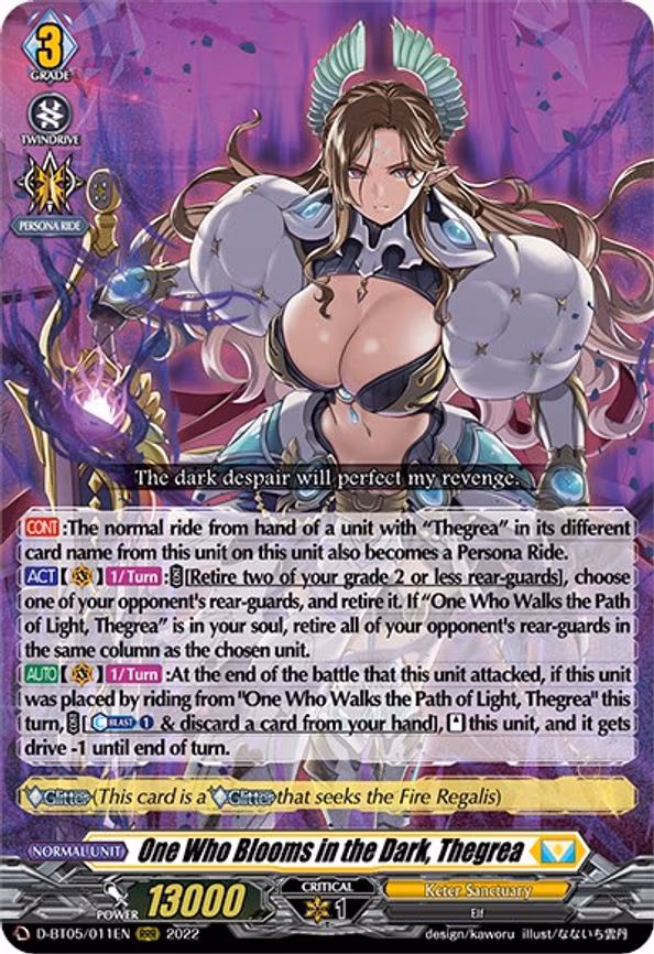One Who Blooms in the Dark, Thegrea - RRR (D-BT05/011EN)