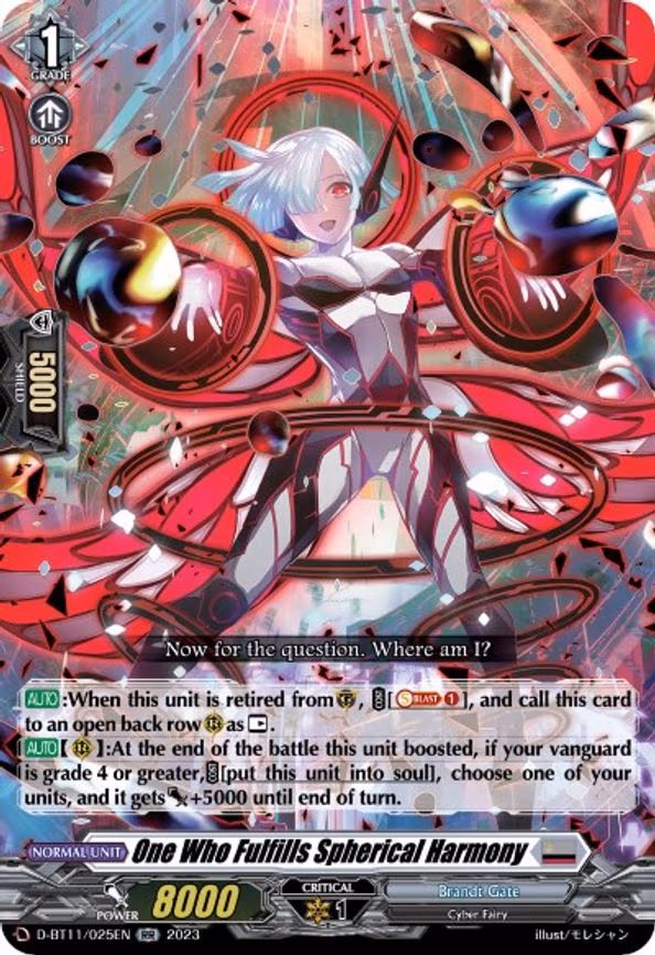 One Who Fulfills Spherical Harmony - RR (D-BT11/025EN)