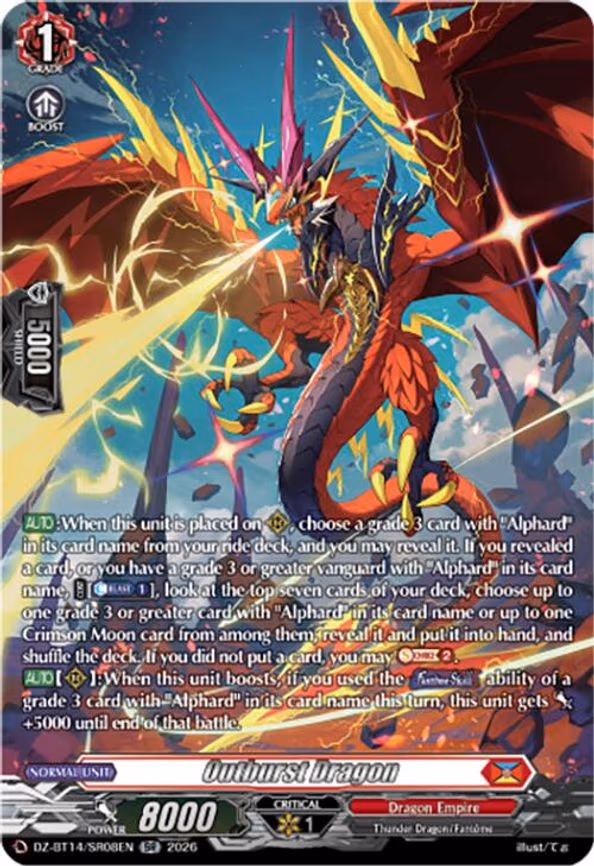 Outburst Dragon - SR (DZ-BT14/SR08EN)