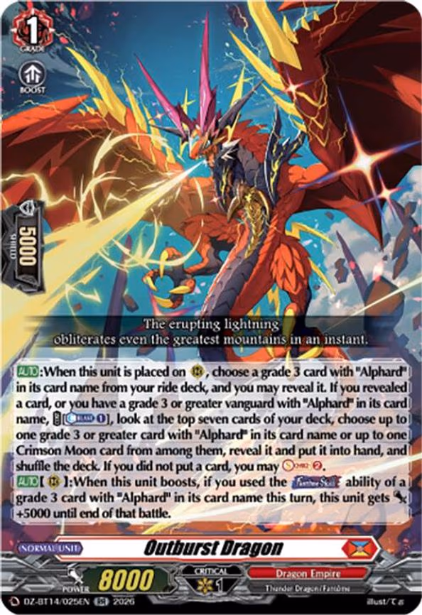 Outburst Dragon - RR (DZ-BT14/025EN)