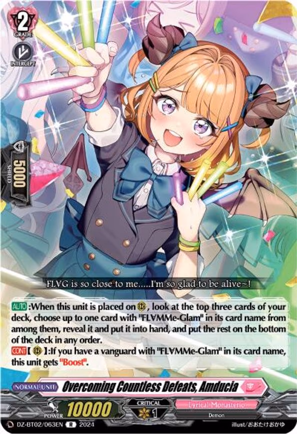 Overcoming Countless Defeats, Amducia - R (DZ-BT02/063EN)