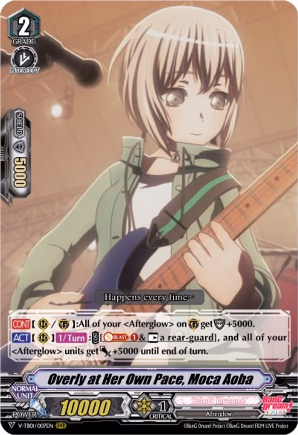 Overly at Her Own Pace, Moca Aoba - RRR (V-TB01/007EN)