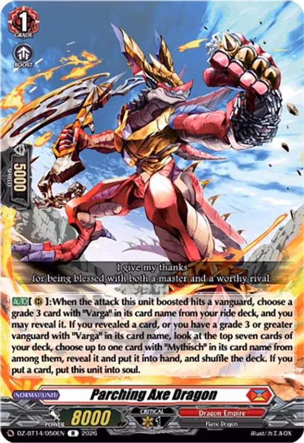 Parching Axe Dragon - R (DZ-BT14/050EN)