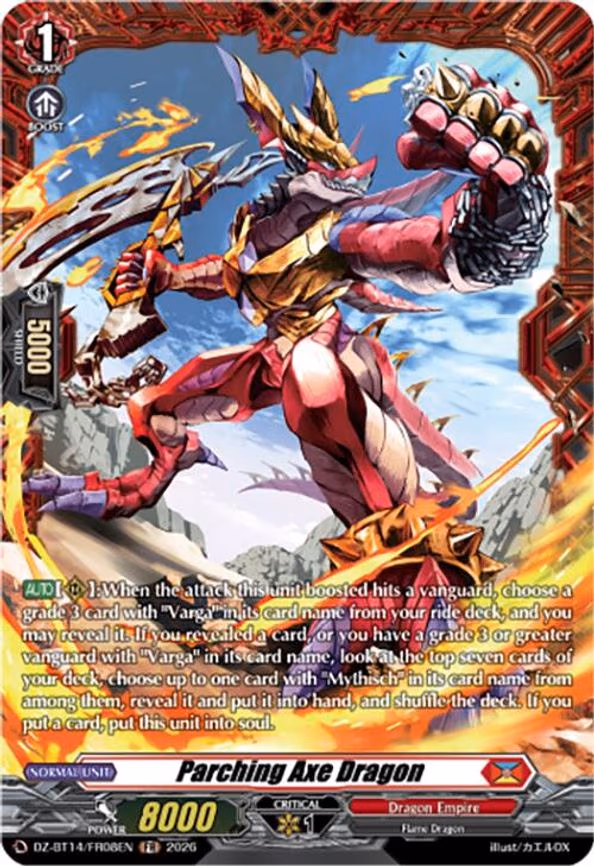 Parching Axe Dragon - Frame Rare (DZ-BT14/FR08EN)