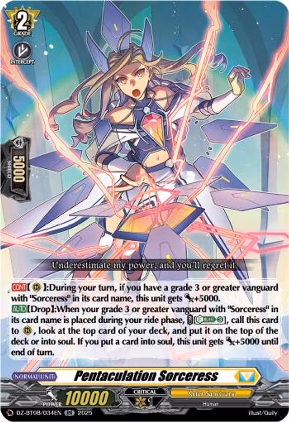 Pentaculation Sorceress - RR (DZ-BT08/034EN)