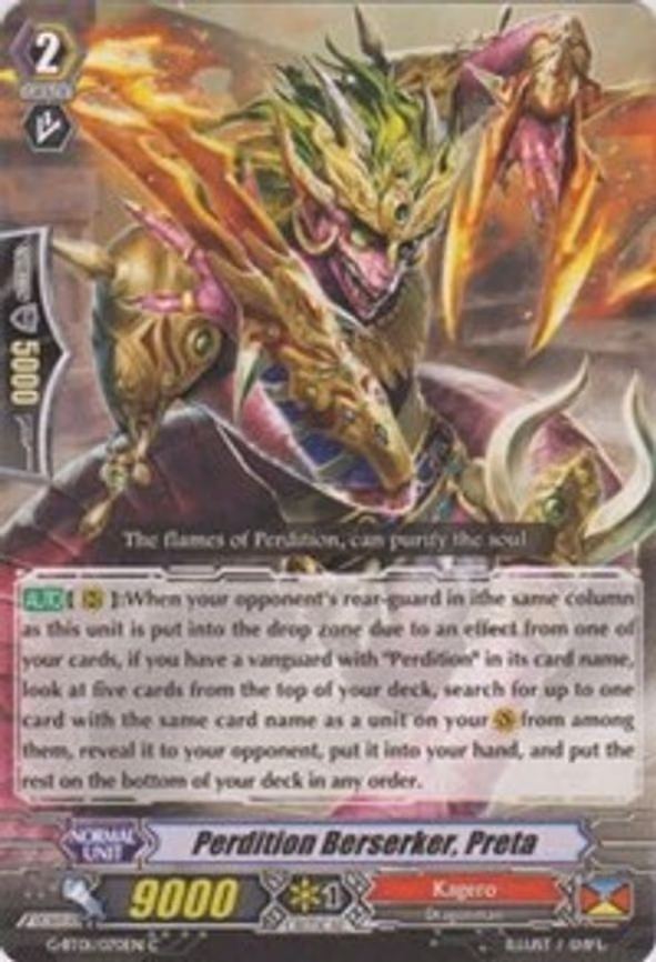 Perdition Berserker, Preta - C (G-BT01/070EN)