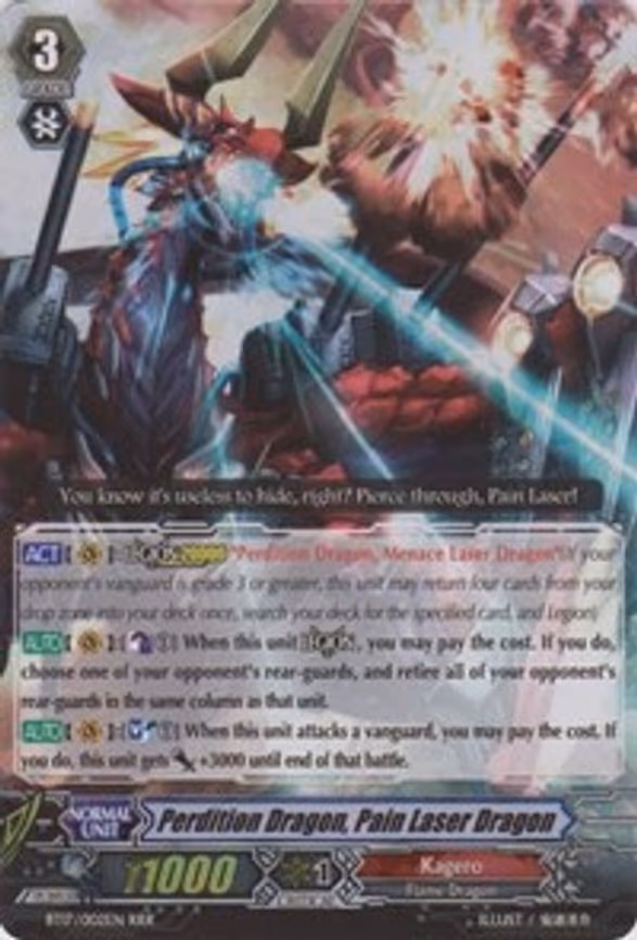 Perdition Dragon, Pain Laser Dragon - RRR (BT17/002EN)