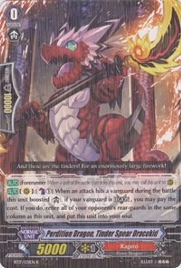 Perdition Dragon, Tinder Spear Dracokid - R (BT17/031EN)