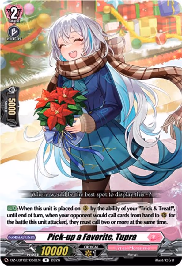 Pick-up a Favorite, Tupra - R (DZ-LBT02/050EN)