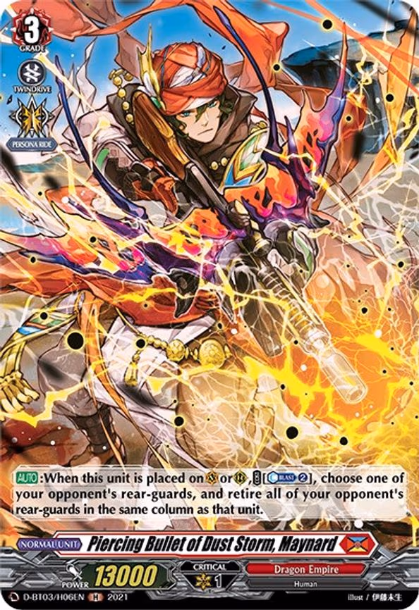 Piercing Bullet of Dust Storm, Maynard (Holo) - H (D-BT03/H06EN)